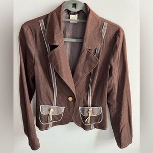 Cloanice Paris brown cotton jacket Veste Jane